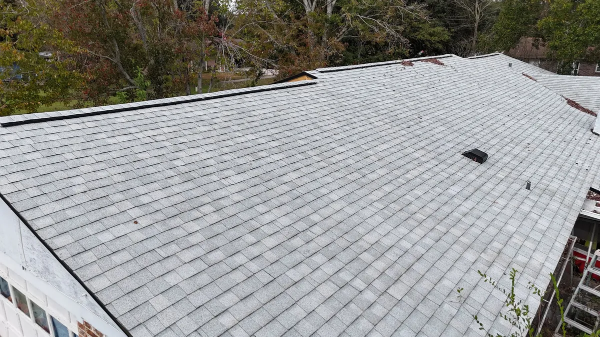 Commercial gray shingle roofing project in Jacksonville FL